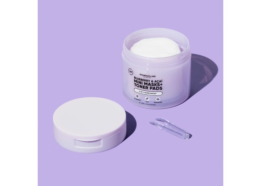 BREAKOUT AID- BLUEBERRY & AÇAI MINI MASKS + TONER PADS